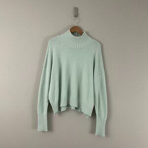 Free People Vancouver Turtleneck Sweater in Seafoam Green Size Small